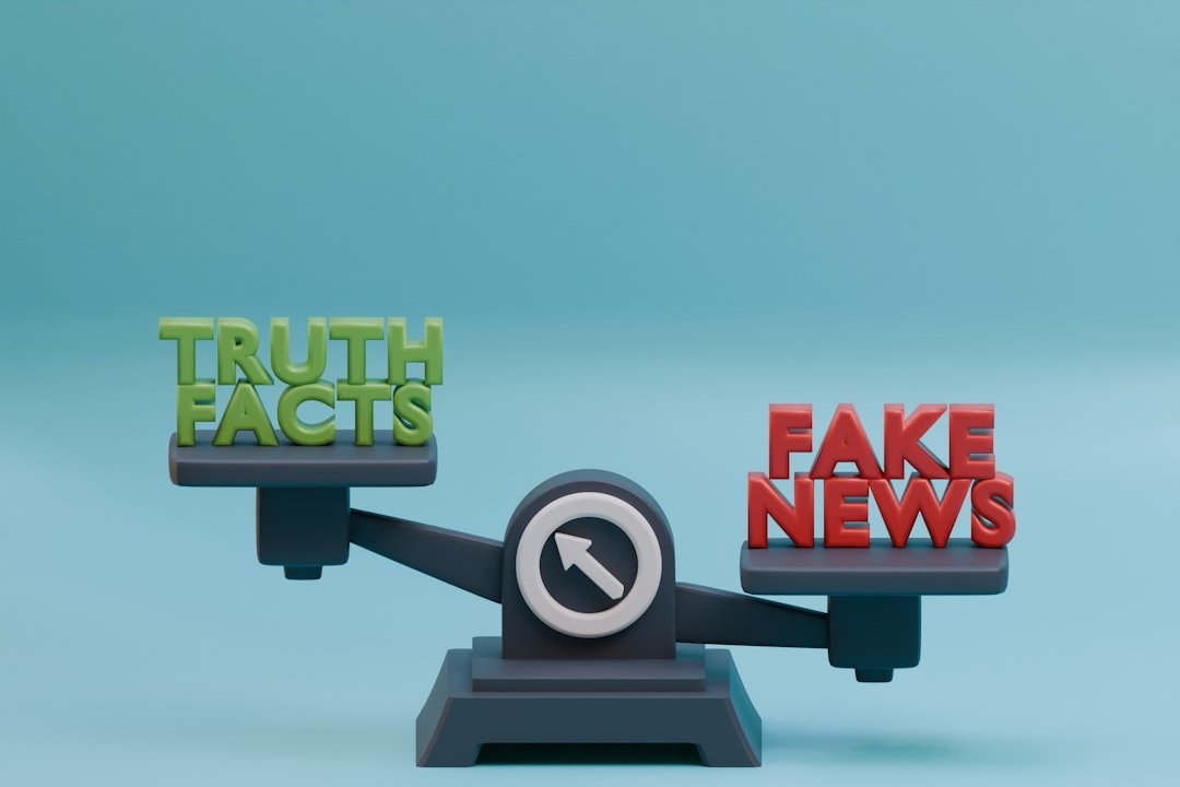 Photo by Hartono Creative Studio a scale with the words fake news on it